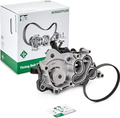 Produktbild von INA 530 0743 30 Zahnriemensatz + Wasserpumpe für VW Golf VII Schrägheck (5G1, BQ1, BE1, BE2) Polo Schrägheck (6R1, 6C1) Golf VII Variant (BA5, BV5)