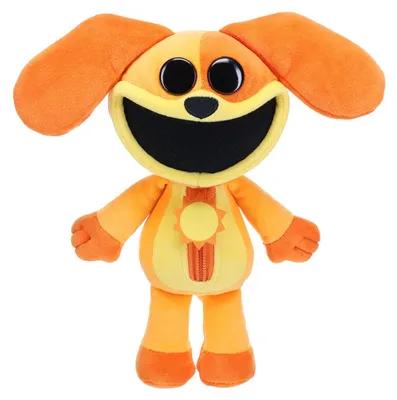 Produktbild von Poppy Playtime Sammelplüsch - Serie 3 - Dogday, Orange/Abendrot im Zickzackmuster (Sunset Chevron)