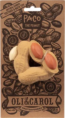 Produktbild von Oli&Carol PACO THE Peanut Latex-Beißring, BPA-frei