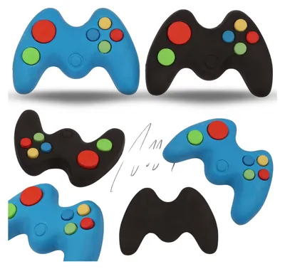 Produktbild von GAMEPAD Controller Radiergummi für Jungen, Radiergummi für Spieler Gamer 3D