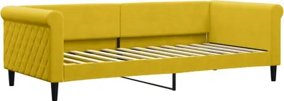 Produktbild von vidaXL Tagesbett Gelb 90x200 cm Samt