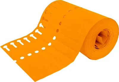 Produktbild von CombiCraft PVC Schlaufenetiketten 120x13mm - Orange - 1000 Stück