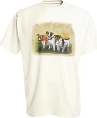 Produktbild von T-Shirt mit Print - Jack Russel - 09990 cremefarben - ©Kollektion Bötzel - Gr. S-XXL Größe - M