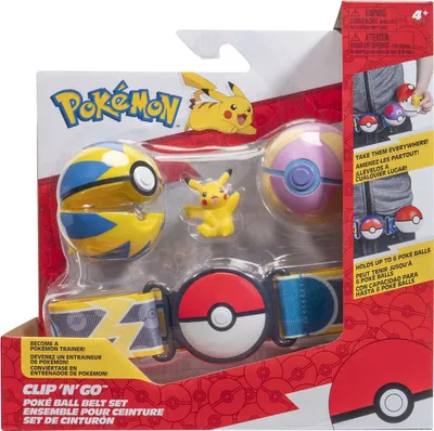 Produktbild von Jazwares Pokemon Clip n Go mit Gürtel-Spielset Pikachu
