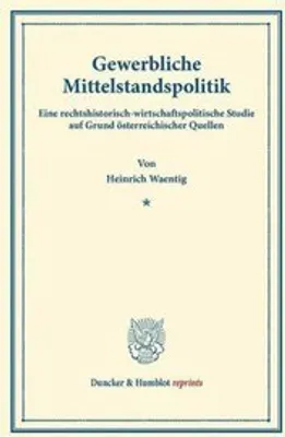Produktbild von Gewerbliche Mittelstandspolitik.