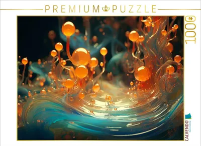 Produktbild von CALVENDO Puzzle Mikropilze - organische Formen als abstrakte Kunst | 1000 Teile Lege-Größe 64x48cm Foto-Puzzle für glückliche Stunden