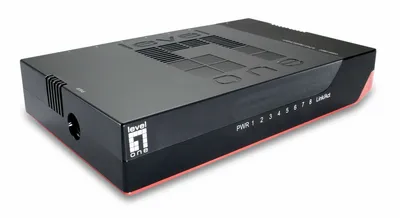 Produktbild von LevelOne 8-Port-Gigabit Ethernet-Switch, Unmanaged, Gigabit Ethernet (10/100/1000), Vollduplex, Wandmontage