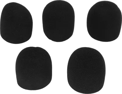 Immagine prodotto di Paravento per microfono: impedisce la formazione di spruzzi, spugna morbida e inodore, copertura per microfono portatile, confezione da 5 pezzi