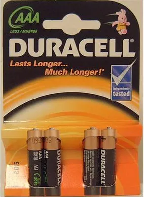 Produktbild von Duracell | AAA/LR03 | Alkaline Basic MN2400 | 4 Stk.