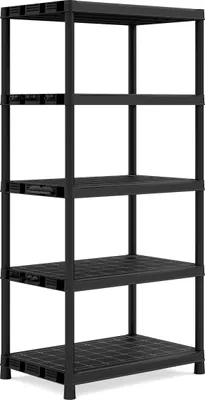 Produktbild von KIS Kunststoffregal "PLUS", XL/5 Schwarz