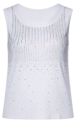 Image de DEDICA, haut pour femmes - blanc, taille S