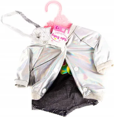 Produktbild von Puppenkleidung Set Jacke & Hose für 40-45cm Puppen - Buntes Outfit & Geschenkidee