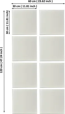 Produktbild von Spiegel zum Aufkleben, 8er-Set, quadratisch, 30 x 30 cm, poliert, BD Art