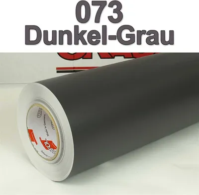Produktbild von (6,95€/m²) Oracal® Möbelfolie 073 Dunkelgrau Matt 31,5 cm Breite Laufmeterware selbstklebende Folie Plotterfolie Klebe Folie Oracal 631 matte Küchenfolie