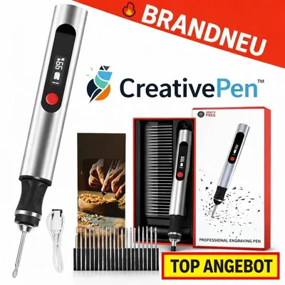 Produktbild von CreativePen™ Gravierstift für DIY & Kunstprojekte - Elektrisches Gravurgerät