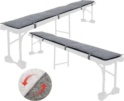 Obrázok produktu pre Podložka pod pivnú lavicu plsť M sada 2 sivá 180x28x2cm