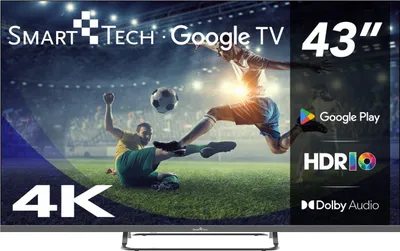 Zdjęcie produktu dla Smart-Tech 43UG02V, 109,2 cm (43"), 3840 x 2160 px, DLED, Smart TV, Wi-Fi, Szary