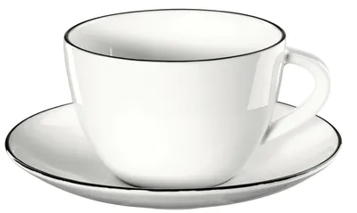 Produktbild von ASA Selection Tasse und Untertasse A Table Ligne Noire 210 ml