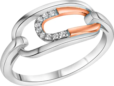 Produktbild von V Ring 925/- Sterling Silber 052 (16,6) Zirkonia weiß 274270323-1