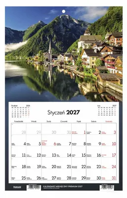 Image de Calendrier 2027. Agenda premium, format unique. Thème : Ville - Saison
