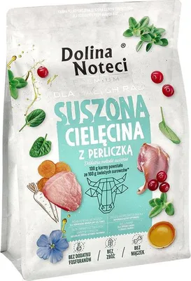Produktbild von DOLINA NOTECI Premium Small breeds Veal with guinea fowl - trockenfutter für Hunde - 3kg