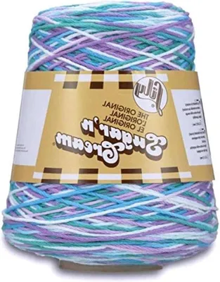 Image de 400 g de fil bleu de grosage moyen, 647 m, pour le tricot et le crochet