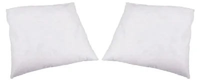 Produktbild von 2x Dekokissen weiß 40x40 cm mit Füllung 100% Polyester | Sofakissen | Kissenbezug aus 100% Polypropylen | Zierkissen für Sofa Bett Wohnzimmer