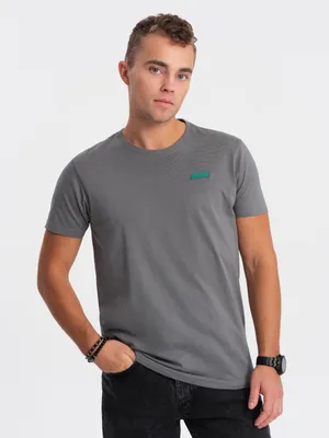 Produktbild von Ombre Clothing Kurzarmhemd für Männer Sarrat grau S
