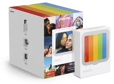 Imagen del producto de Impresora de fotos Polaroid Everything Box HiPrint de 3x3, color blanco