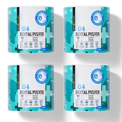 Produktbild von Favly Functionals Dental Pulver 4x 250g Maulhygiene