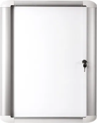 Produktbild von Bi-Office Bi-office Schaukasten Außenbereich 81,6 x 68,8 x 5,7 cm (B x H x T) mit Schloss Aluminium silber