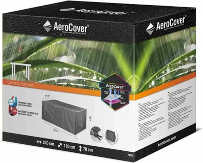 Immagine prodotto di Copertura protettiva per mobili da giardino >AeroCover< in antracite - 220x70x110 (LxAxP)