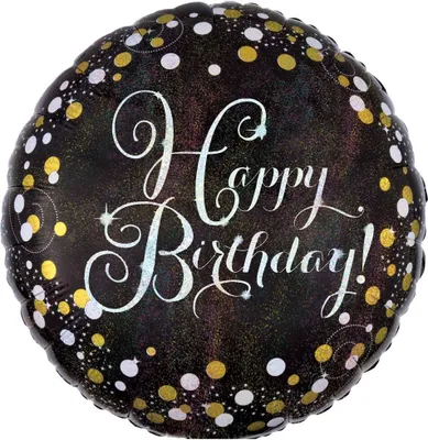 Produktbild von Folienballon „Sparkling Birthday“, Standard, 43 cm – Amscan