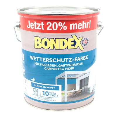 Produktbild von Bondex Wetterschutz-Farbe Grauweiss 3Liter