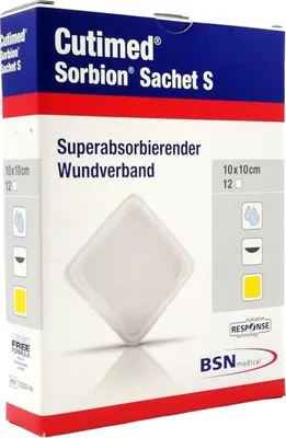 Immagine prodotto di Cutimed Sorbion Bustina S Medicazione per ferite 10x10 cm 12 pz