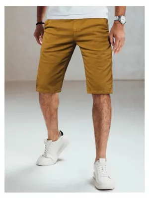 Productafbeelding van Dstreet Heren jeans shorts SX1438, mosterdbruin, maat 38