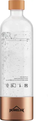 Produktbild von HOMELUX Wassersprudler Flasche 1L PET-Flaschen für Sprudelwasser Maschine, plastikflasche Ersatzflaschen - BPA-Frei, bruchfeste, Wiederverwendbare