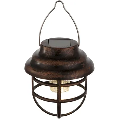 Produktbild von LED Hängelampe für draußen - Gartendeko Laterne im Industrie- & Shabby Chic Look
