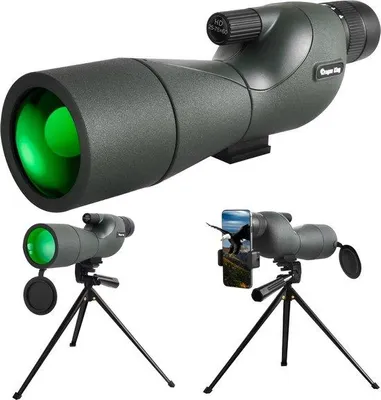 Image de Lunette d'observation télescopique d'extérieur 25-75x60 avec prisme Bak4 et trépied, pour le camping et l'observation des oiseaux
