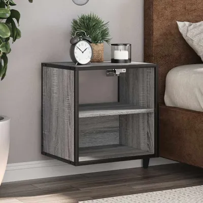 Obrázek produktu pro vidaXL Nástěnný noční stolek Grey Sonoma 40x31x39,5 cm