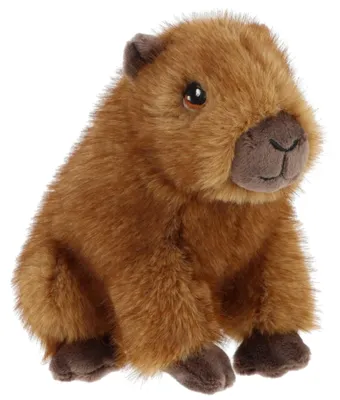 Produktbild von Keel Toys Plusch Capybara - Pluschtier - braun - mit Sound - 15 cm - kuscheliges Capybara