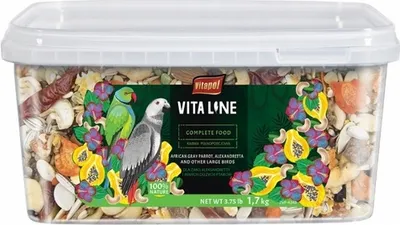 Productafbeelding van Vitaline Karma Volwaardig Voer voor Grijze Papegaaien (Alexandretta), Grote Papegaaien, Vitapol, 2,2 kg