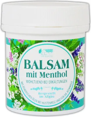 Produktbild von BALSAM mit Menthol 125ml Mentholbalsam wohltuend bei Erkältung Erkältungscreme Erkältungsbalsam  Erkältungssalbe Creme 15
