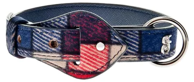 Produktbild von FERRIBIELLA Verstellbares Hundehalsband Sicherer Komfort - Tartan / 70cm