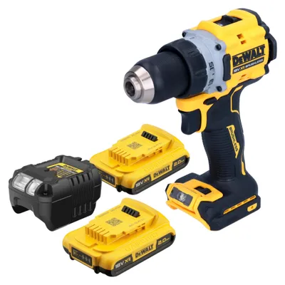 Produktbild von DeWalt DCD 800 D2 Akku Bohrschrauber 18 V 90 Nm Brushless + 2x Akku 2,0 Ah + Ladegerät