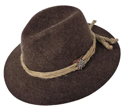 Produktbild von Faustmann Herren Wollhut Edelweiß braun-meliert 57
