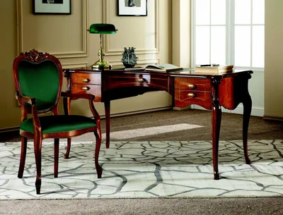 Produktbild von Italienische Klassisches Holz Möbel Luxus Schreibtisch Büromöbel Stil Barock Neu