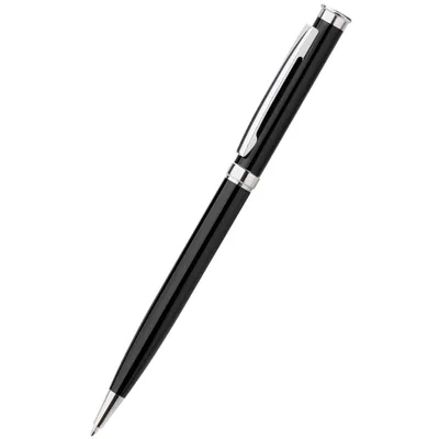 Produktbild von 10 Stück Kugelschreiber, Drehkugelschreiber mit blauer Tinte, Metallgehäuse, langlebige Großraummine, ideal für Büro Schule unterwegs (0,7 mm Schwarz)