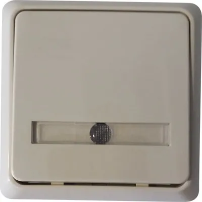 Produktbild von Elso Taster 42V Komplett mit Einsatz Rahmen + Wippe 506310 perlweiß Unterputz