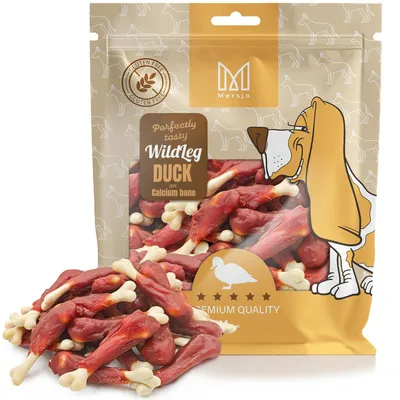 Zdjęcie produktu dla Udko wapienne z kaczką, naturalny przysmak dla psa, Mersjo, WildLeg, 500g